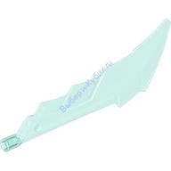 Деталь Лего Меч С Зазубренным Отверстием Для Оси Цвет Прозрачно-Голубой