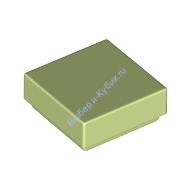 Деталь Лего Плитка 1 х 1 С Желобком Цвет Фисташковый