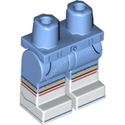 Деталь Лего Ноги С Рисунком Цвет Голубой