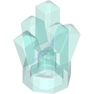 Деталь Лего Камень / Кристалл 1 х 1 5 Точек Цвет Прозрачно-Голубой