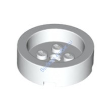 Деталь Лего Кубик Круглый 4 х 4 С Утопленным Центром И Отверстием Цвет Белый