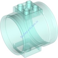 Деталь Лего Труба Прямая Цвет Прозрачно-Голубой