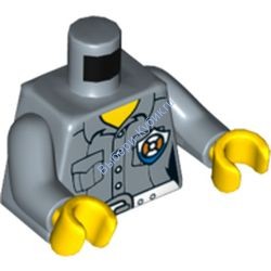 Деталь Лего Торс С Рисунком Цвет Песочно-Голубой