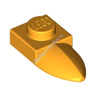 Деталь Лего Пластина 1 х 1 С Горизонтальным Зубом Цвет Ярко-Светло-Оранжевый