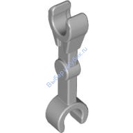 Деталь Лего Рука Механическая Прямая С Защелкой На 90 Градусов Вертикальная Цвет Светло-Серый