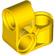 Деталь Лего Техник Пин Коннектор Перпендикулярный 2 х 2 Изогнутый Цвет Желтый