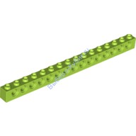 Деталь Лего Техник Кубик 1 х 16 С Отверстиями Цвет Лайм