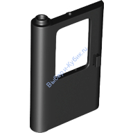 Деталь Лего Дверь 1 х 4 х 5 Поезда Левая Цвет Черный