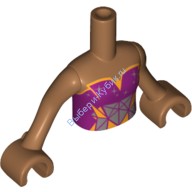 Деталь Лего Торс Мини Долл Френдс С Рисунком Цвет Карамельный