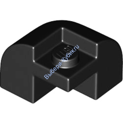 Деталь Лего Кубик Модифицированный 2 х 2 х 1 1/3 С Утопленной Шпилькой Цвет Черный