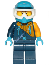 Минифигурка Лего Сити -  Arctic Snowmobile Driver