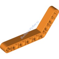 Деталь Лего Техник Бим 1 х 9 Изогнутый (6 - 4) Толстый Цвет Оранжевый