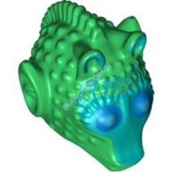 Деталь Лего Голова Модифицированная Онаконда Фарр Цвет Зеленый