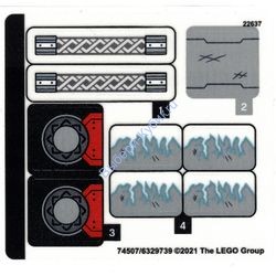 Наклейки К Набору Лего Супер Хиро 76169 - (74507/6329739)