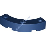 Деталь Лего Кубик Круглый Угол 4 х 4 С Тремя Штырьками Цвет Темно-Синий