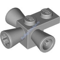 Деталь Лего Кубик Модифицированный 1 х 1 С Тремя Громкоговорителями Цвет Светло-Серый