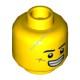Деталь Лего Голова Минифигурки Двусторонняя Цвет Желтый