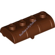Деталь Лего Крышка Сундука С Сокровищами - Толстые Петли Цвет Коричневый