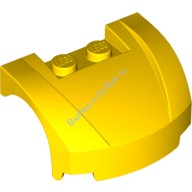 Деталь Лего Автомобильное Крыло 3 х 4 х 1 С Изгибом Цвет Желтый