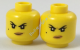 Деталь Лего Голова Минифигурки Двусторонняя Женская Цвет Желтый