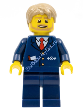 Минифигурка Лего Сити -  Водитель городского автобуса