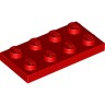 Деталь Лего Пластина 2 х 4 Цвет Красный