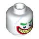 Деталь Лего Голова Минифигурки Двухсторонняя Цвет Белый