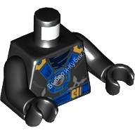 Деталь Лего Торс С Рисунком Цвет Черный