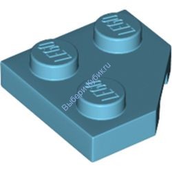 Деталь Лего Пластина Клин 2 х 2 Обрезанный Угол Цвет Умеренно-Лазурный