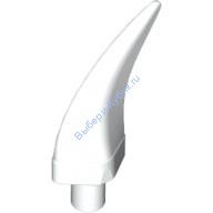 Деталь Лего Шип Коготь Рог Большой Цвет Белый