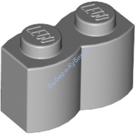 Деталь Лего Кубик Модифицированный 1 х 2 Бревно Цвет Светло-Серый