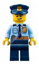 Минифигурка Лего Сити Полицейский