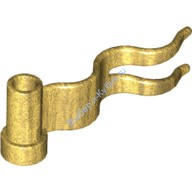 Деталь Лего Флаг 4 х 1 Волна Правый Цвет Перламутрово-Золотой