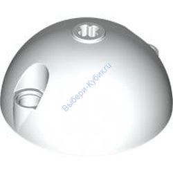 Деталь Лего Полусфера 5 х 5 С Осевым Отверстием Цвет Белый