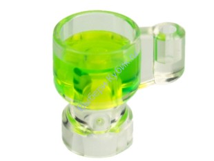 Деталь Лего Кружка с Прозрачно-Ярко-Зеленым Напитком Цвет Прозрачный