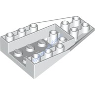 Деталь Лего Клин 6 х 4 Тройной Обратный С Коннекторами Между Штырьков Цвет Белый