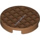 Деталь Лего Плитка Круглая 2 х 2 Вафля Цвет Карамельный