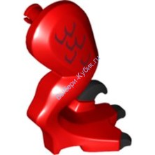 Деталь Лего Задняя Нога Динозавра Большого Правая Цвет Красный