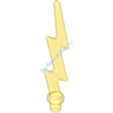 Деталь Лего Волновая Угловая Молния Цвет Прозрачно-Желтый