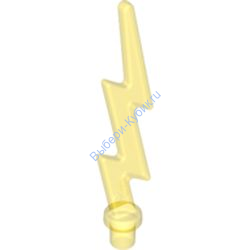 Деталь Лего Волновая Угловая Молния Цвет Прозрачно-Желтый