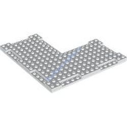 Деталь Лего Пластина Модифицированная 16 x 16 x 2/3 С Внутренним Углом 7 x 7 И Боковыми Углублениями 1 x 4 Цвет Белый
