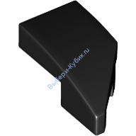 Деталь Лего Клин 2 x 1 x 2/3 С Обрезанным Креплением Левый Цвет Черный