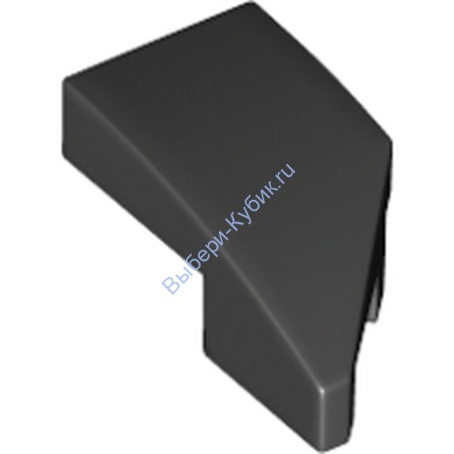 Деталь Лего Клин 2 x 1 x 2/3 С Обрезанным Креплением Левый Цвет Черный
