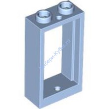 Деталь Лего Окно 1 х 2 х 3 Плоский Перед Цвет Ярко-Светло-Голубой