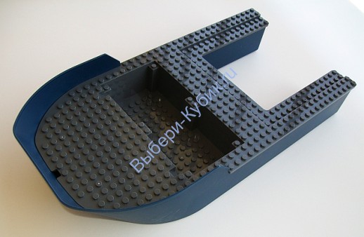 Деталь Лего Корпус Большого Корабля 40 х 20 х 7 Цвет Темно-Синий