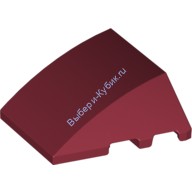 Деталь Лего Клин 4 х 3 Без Штырьков Цвет Темно-Красный