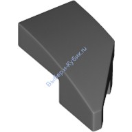 Деталь Лего Клин 2 х 1С Обрезанным Креплением Левый Цвет Темно-Серый