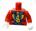 Деталь Лего Торс С Рисунком Цвет Красный