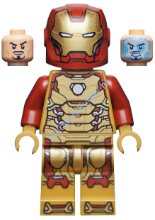Минифигурка Лего Супер Хироус Super Hero Тони Старк Железный Человек