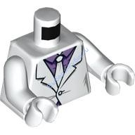 Деталь Лего Торс С Рисунком Цвет Белый